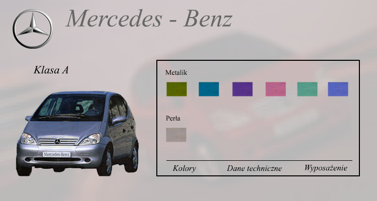 Mercedes Benz - Strona internetowa wykonana w całości w technologii Flash.