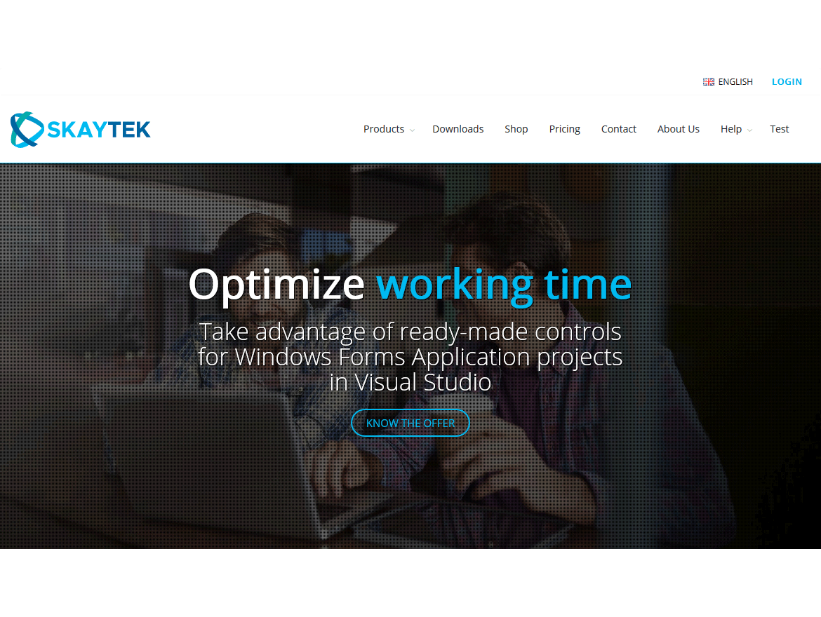SkayTek Software - Strona internetowa firmy z branży IT.